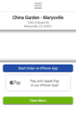 Mobile Screenshot of chinagardenmarysville.com